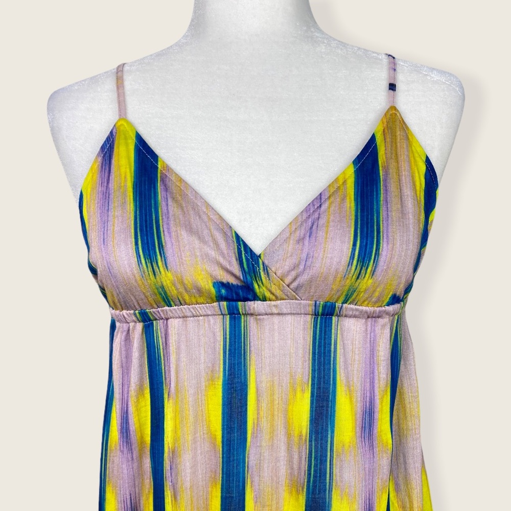 NWT LA made Revolve Tie Dye Strappy Maxi Dress S